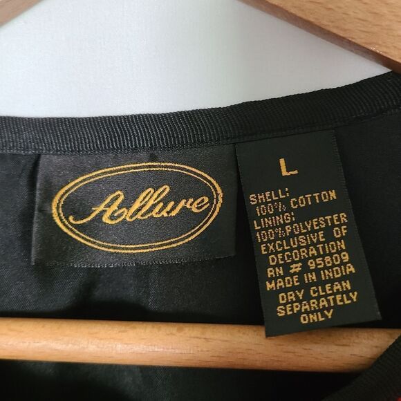 Allure Vintage 90's Embellished Embroidered Wearable‎ Art Jacket sz L - Picture 3 of 5